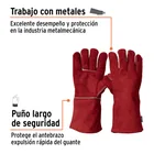 Guantes para soldador, rojos, TRUPER 2