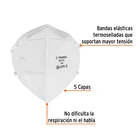Respirador plegable N95, para polvos y partículas, TRUPER 2