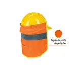 Cubrenuca para casco, naranja con reflejante, TRUPER 2