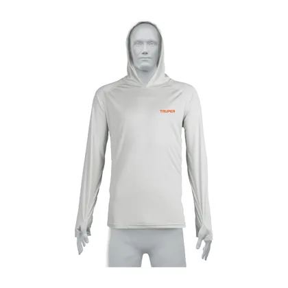 Playera protección solar, manga larga, con gorro, hombre, M