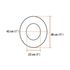 Protector solar plegable para casco, naranja con reflejante 3