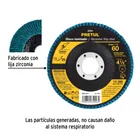 Disco laminado 4-1/2', grano 60 centro 7/8', fibra, PRETUL 2