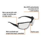 Lentes transp antiempaño c/marco de espuma y correa, EXPERT 3