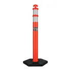 Poste delimitador de 115 cm de alto con base y reflejante 1
