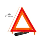 Triángulo de seguridad, 17', con estuche plástico, TRUPER 4