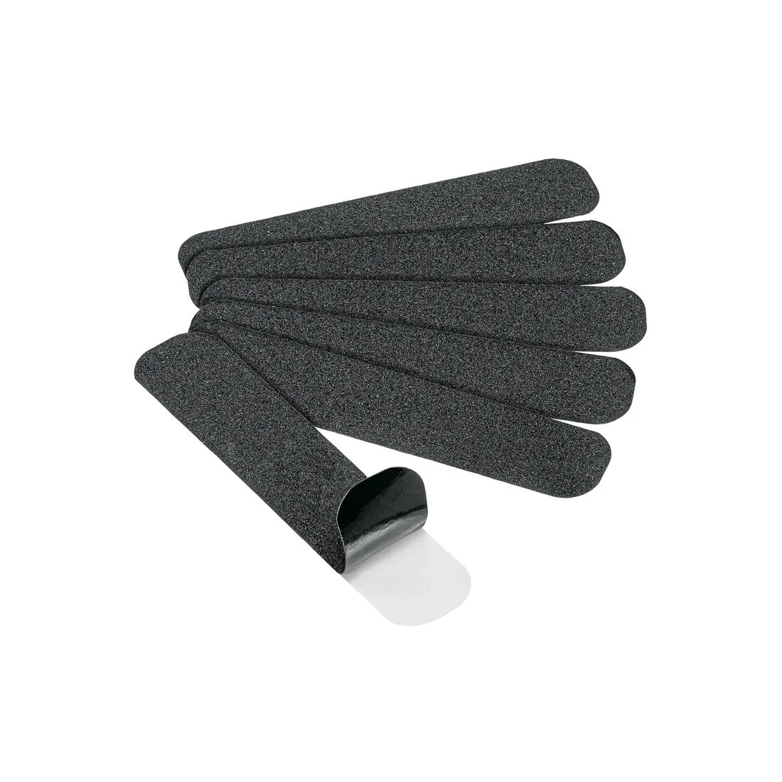 Tarjeta 6 tiras 23cm antiderrapantes negras 50mm c/abrasivo