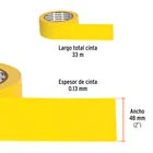 Cinta amarilla delimitadora de 33 m 2