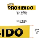 Rollo de 305 m de cinta delimitadora 'Prohibido', TRUPER 2