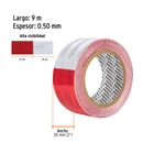 Rollo de 9 m x 2' de cinta reflejante de PVC, TRUPER 4