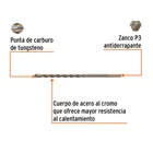 Broca para concreto de 1/4 x 6', TRUPER 2
