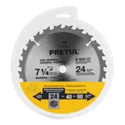 Disco sierra 7-1/4' p/madera, 24 dientes centro 5/8', PRETUL 4