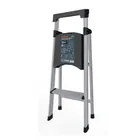 Escalerilla tubular plegable, 2 peldaños, aluminio, TRUPER 3