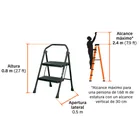 Escalerilla tubular, plegable, 2 peldaños, TRUPER 4