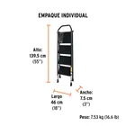 Escalerilla tubular, plegable, 4 peldaños, TRUPER 5