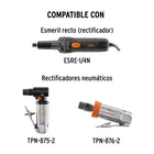 Lima rotativa punta cilindro, 10 mm, TRUPER 4