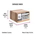 Bolsa con 1 kg de clavos para concreto galvanizados 3/4' 4