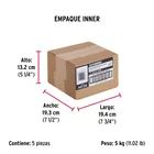 Bolsa con 1 kg de clavos para concreto negros 2-1/2', FIERO 5