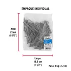 Bolsa con 1 kg de clavo estándar 3-1/2' con cabeza, FIERO 5