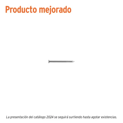 Bolsa con 1 kg de clavo estándar 1-1/4' con cabeza, FIERO