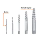 Juego de 5 extractores tipo espiral de tornillos, TRUPER 2