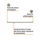 Broca para concreto de 1/4 x 12', TRUPER 2