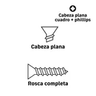 Bolsa con 200 pijas #8 x 3/4' combinadas (cuadro + Phillips) 5