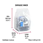 Bolsa con 200 pijas #8 x 1-1/2' combinadas (cuadro+Phillips) 7