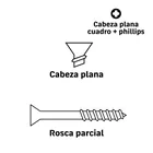 Bolsa con 200 pijas #8 x 2-1/2' combinadas (cuadro+Phillips) 4
