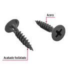 100 pijas #6x3/4'cabeza plana phillips multiusos cuerda fina 2