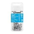 Blíster con 10 pijas para lámina, #10 x 1', FIERO 1