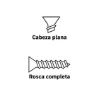 Bolsa 200 pijas para lámina cabeza plana #6 x 1', FIERO 4