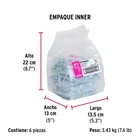 Bolsa 100 pijas #14 x 1' cabeza hexagonal, punta de broca 7