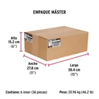 Bolsa 100 pijas #14 x 1' cabeza hexagonal, punta de broca 8