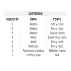 Juego de 16 seguetas para caladora zanco 'U' corte recto 2