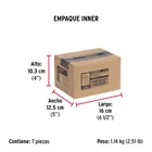 Bolsa con 50 remaches 3/16' x 5/8' de aluminio, ala 3/8' 6