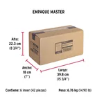 Bolsa con 50 remaches 3/16' x 3/8' de aluminio, ala 17/32' 7