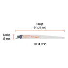 Blíster con 2 seguetas sierra sable 9' 10-14 DPP uso general 2