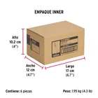 Bolsa con 6 taquetes arpón 3/8' x 3-3/4', FIERO 6