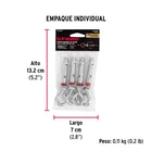 Bolsa con 4 taquetes expansivos 8x50 mm con armella cerrada 5