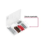Estuche 26 taquetes 3/16', 1/4', 5/16', c/pijas #6, #8, #10 2