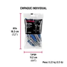 Kit de 20 taquetes 3/8' con pijas #12 y 1 broca 3/8', FIERO 5