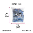 Kit de 20 taquetes 3/8' con pijas #12 y 1 broca 3/8', FIERO 6