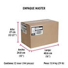 Blíster con 10 tornillos 1/4 x 1' tipo máquina, FIERO 3