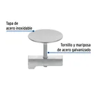 Cubretaladro de acero inoxidable 1-3/4' cromo, FOSET 2