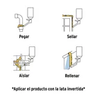 Espuma expansiva de poliuretano, 750 ml, TRUPER 2