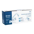 Mezcladora 8' fregadero cromo, cuello corto, acrílico, BASIC 5