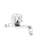 Llave individual para lavabo, maneral metálico, FOSET BASIC 3