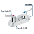 Mezcladora 4' lavabo, ABS, palanca, BASIC 2