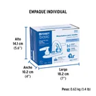 Mezcladora 4' para lavabo, cuello curvo, manerales cono 6