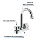Mezcladora 4' para lavabo, cuello bar, cartucho cerámico 2